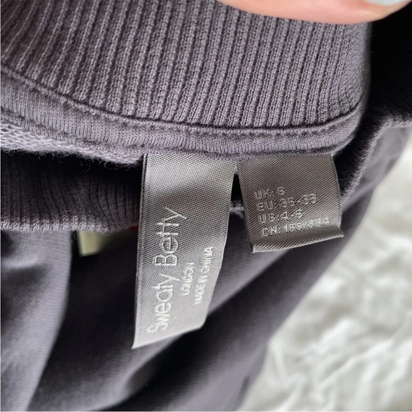 NWT Sweaty Betty One and Done Sweat Dress Size S Gray Oversized Mock Neck $98 - Picture 7 of 9